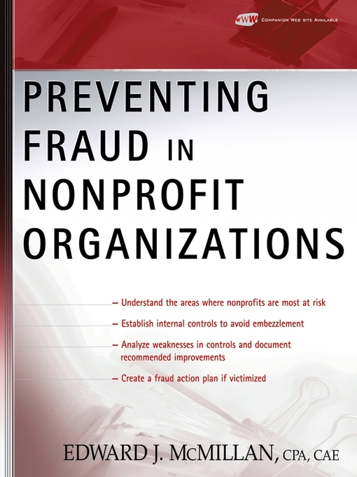 Title details for Preventing Fraud in Nonprofit Organizations by Edward J. McMillan - Available